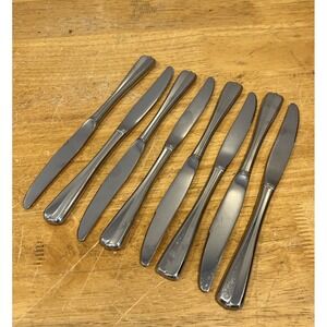 Oneida‎ Stainless Steel GALA/IMPULSE Lot of 8 Dinner Knives